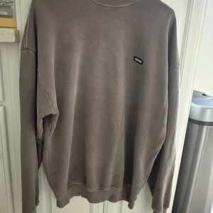 Joah Brown Stone Beige/brown OG style oversized Crewneck Sweater